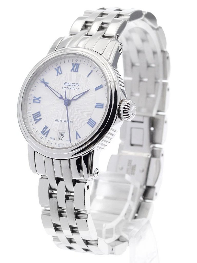 Epos Classic 4390 Date Silver Dial Automatic Ladies Watch942901